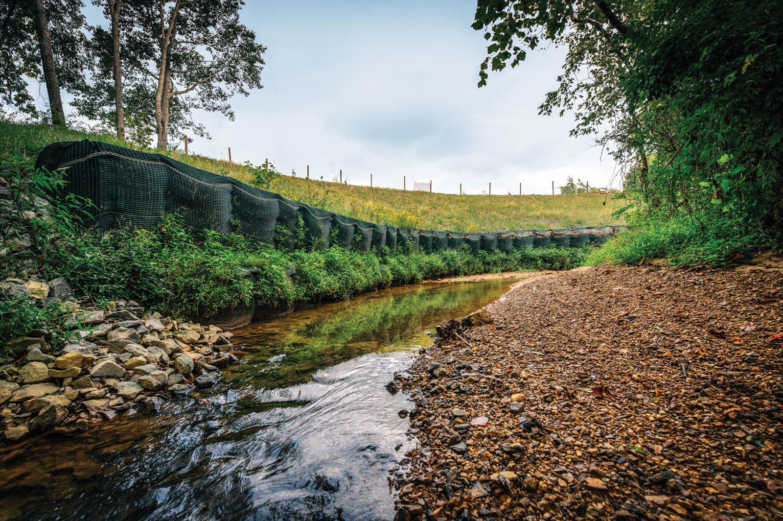 Creek Restoration on a pipeline project in Alberta