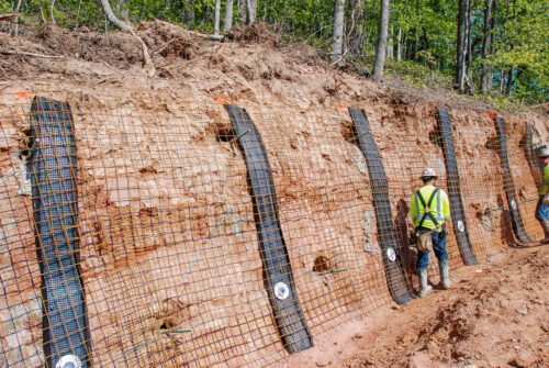Erosion control specialty wick drain product assists and accelerates the consolidation of saturated, compressible soils.